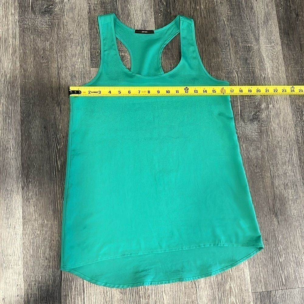 Nordstrom Soprano vibrant teal soft and flowy racer back tank - S - Picture 5 of 7